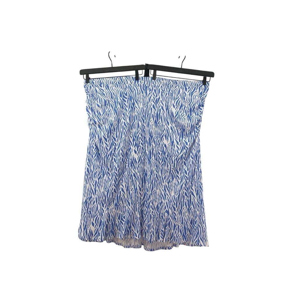 Diane Von Furstenberg for Target Skirt Womens 4X Blue White Geometric Coastal